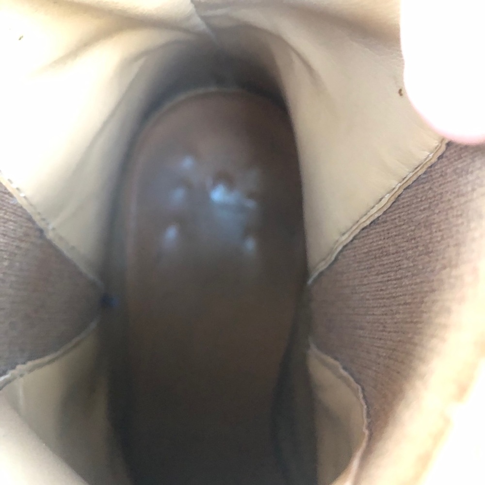 Zara Basic Leather Block Heel Booties Size 40 - image 5